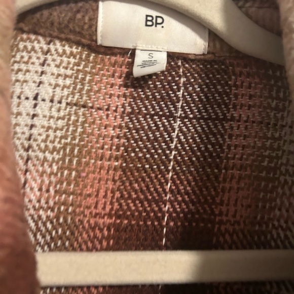 BP Brown and Cream Utility/barn Jacket flannel siZe small - Picture 3 of 3